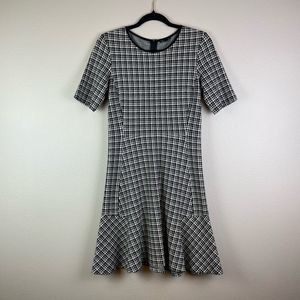 Theory Womens Black White Houndstooth Blend Nikay Moda Mini Dress